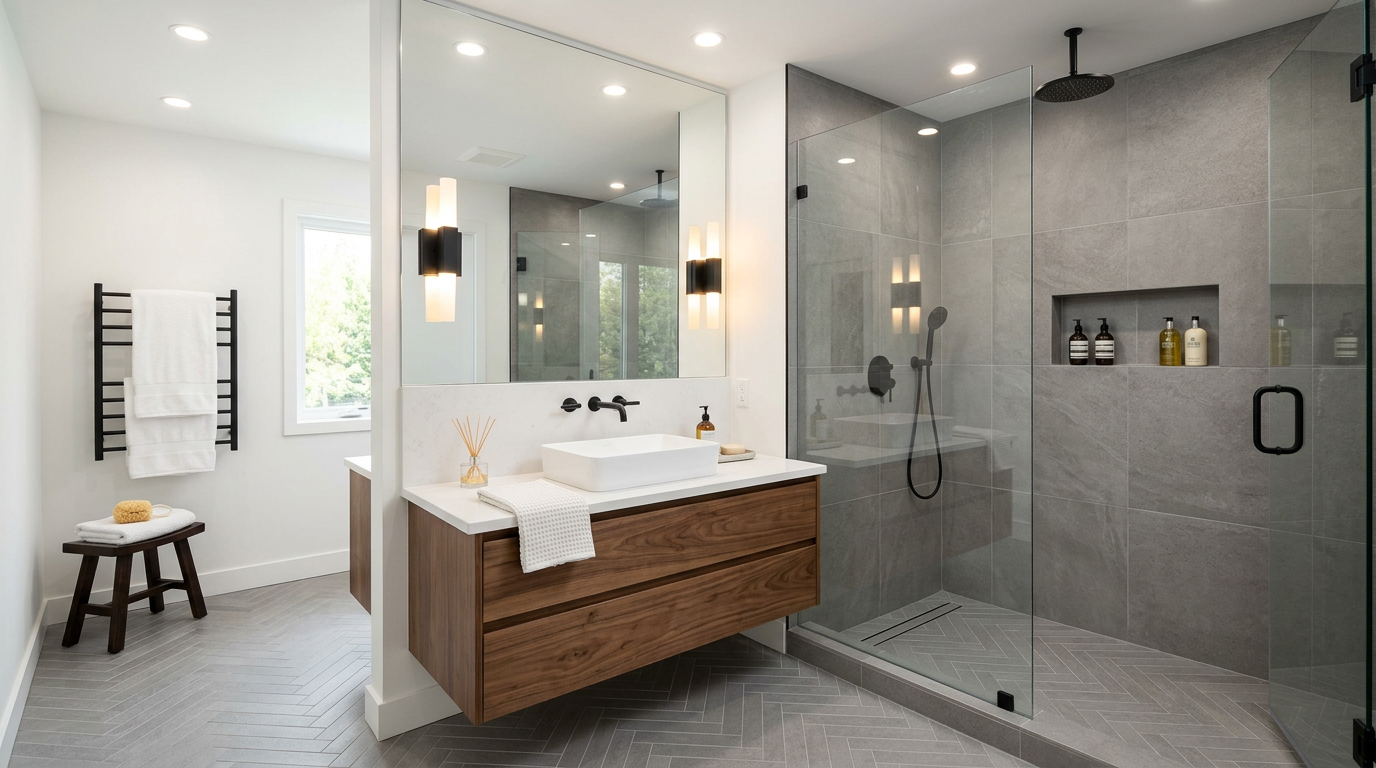 After bathroom remodel