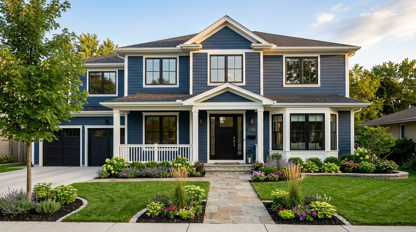After exterior renovation