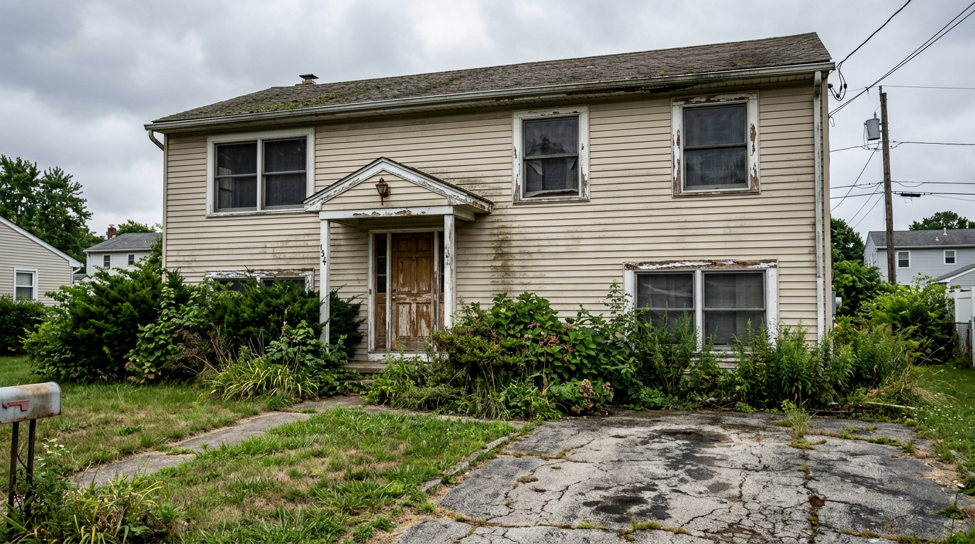 Before exterior renovation
